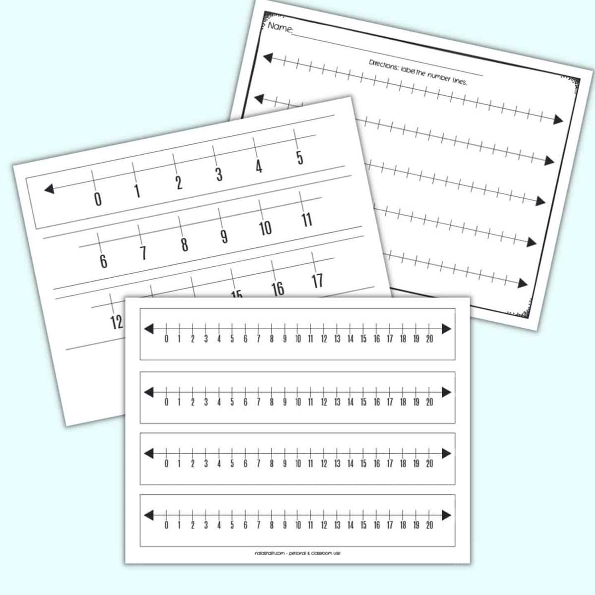 0 20 number line printable 0 20 number line printable
