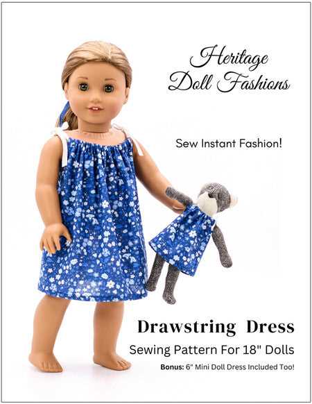 18 inch doll clothes patterns free printable