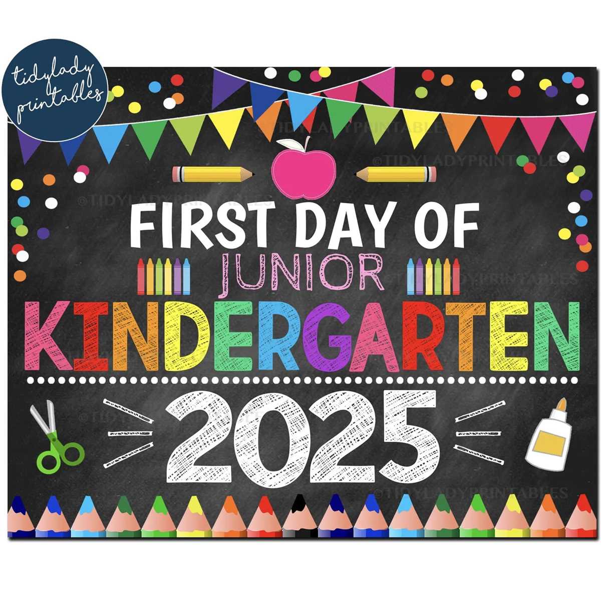 1st day kindergarten printable 1st day kindergarten printable