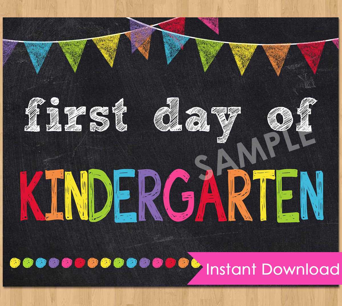 1st day kindergarten printable 1st day kindergarten printable