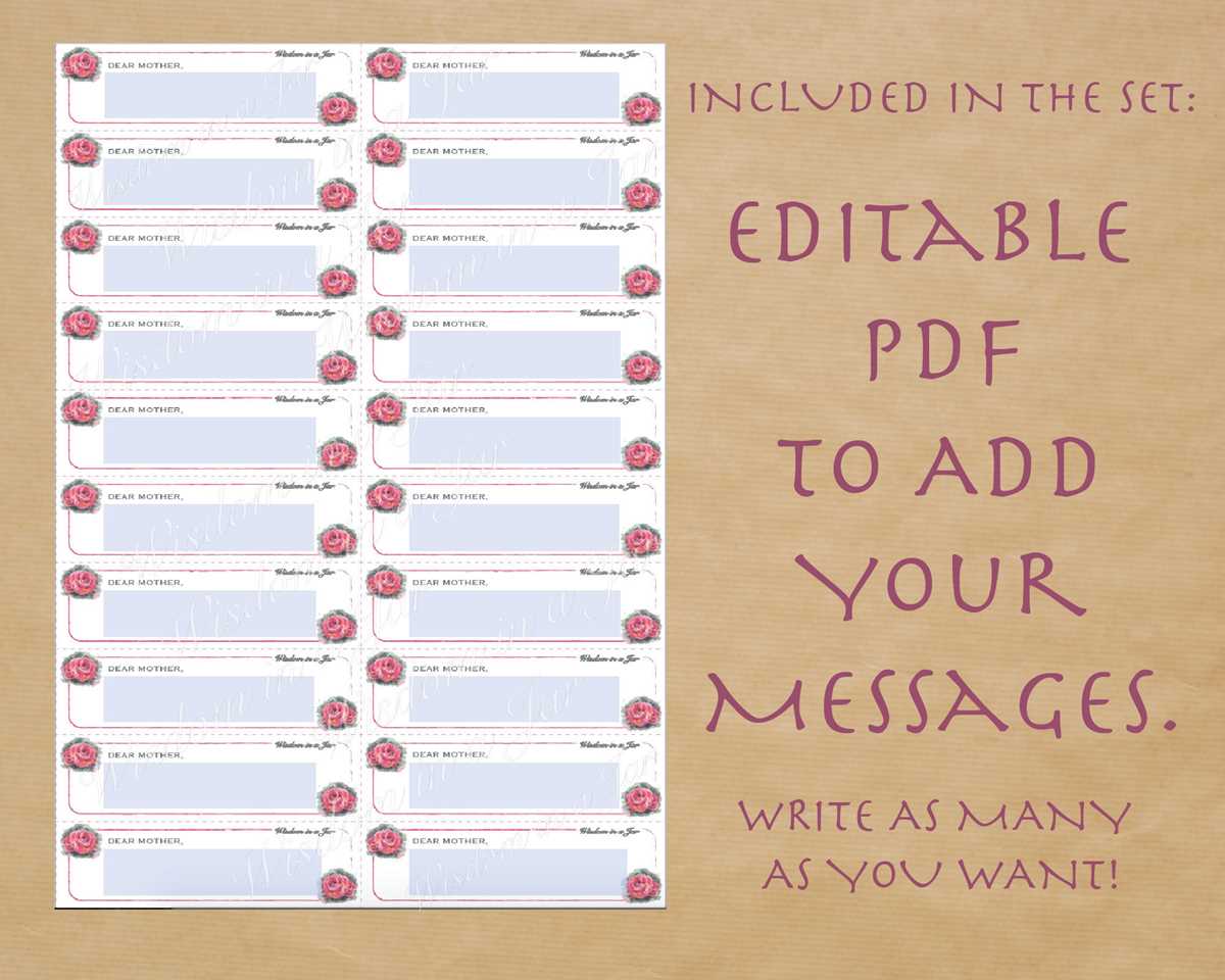 365 notes jar messages printable