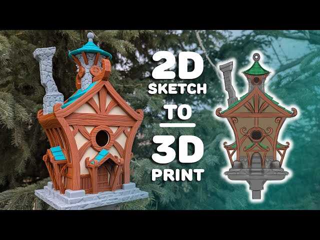 3d printable bird house 3d printable bird house