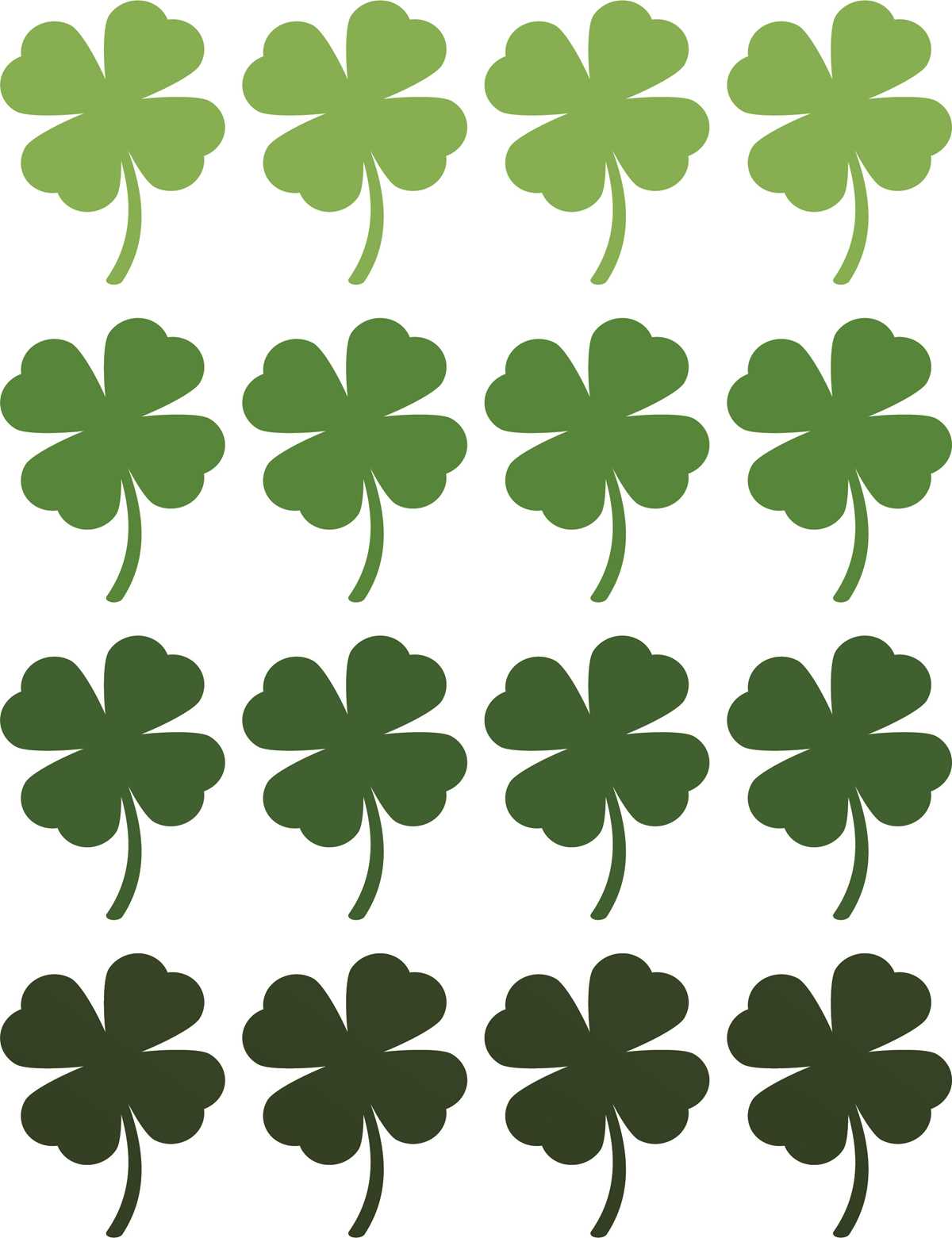 4h clover printable
