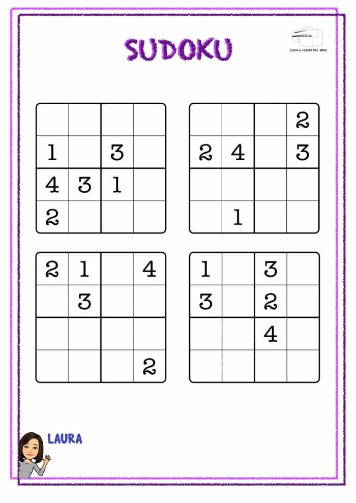 4x4 sudoku printable