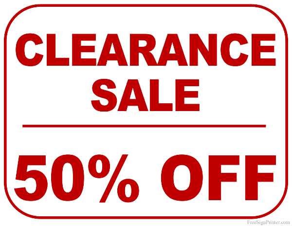 50 off sign printable 50 off sign printable