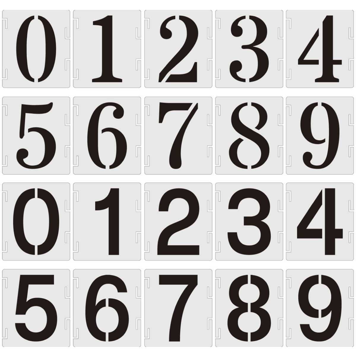 6 inch stencil numbers printable 6 inch stencil numbers printable