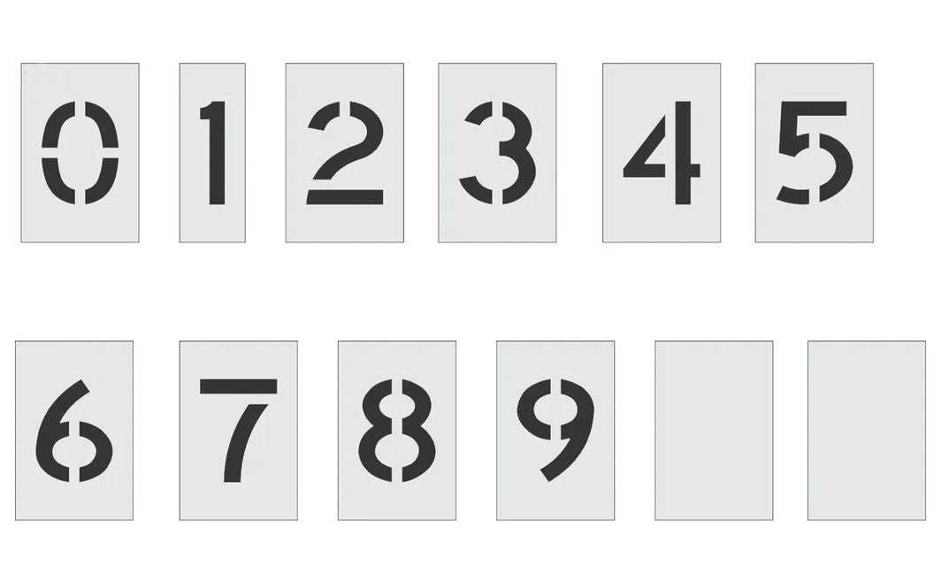 6 inch stencil numbers printable 6 inch stencil numbers printable