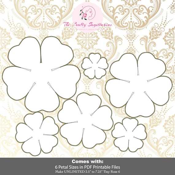 6 petal flower template free printable 6 petal flower template free printable