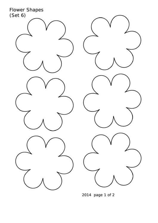 6 petal flower template free printable 6 petal flower template free printable