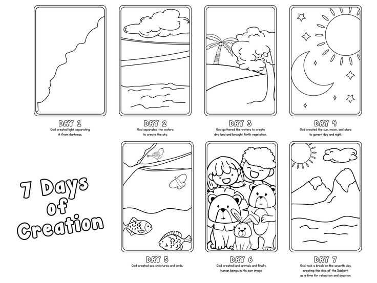 7 day days of creation printables 7 day days of creation printables