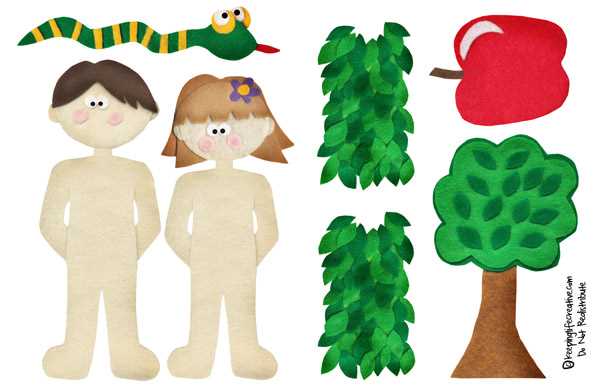 adam and eve craft printable