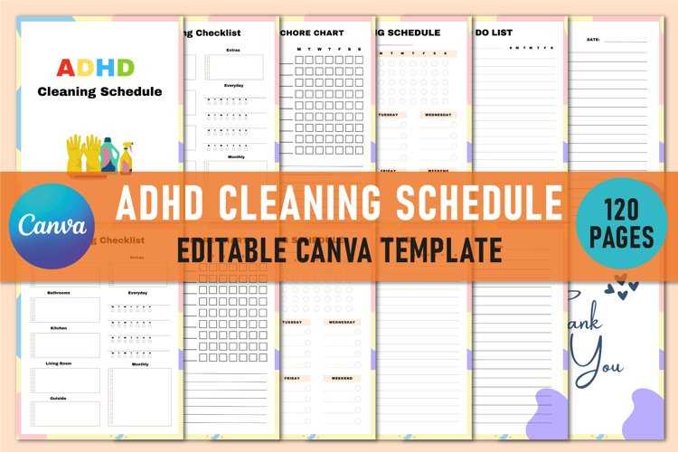 adhd cleaning planner printable adhd cleaning planner printable