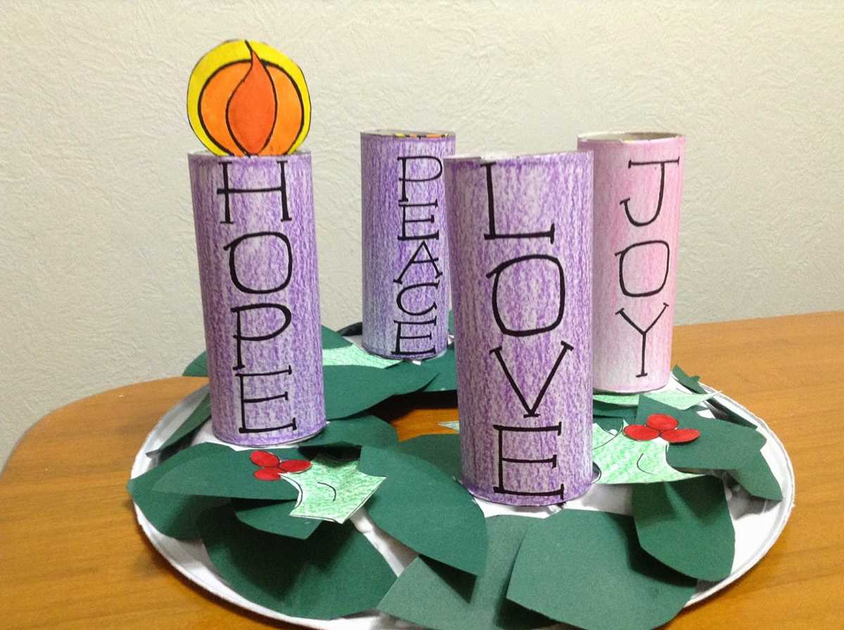 advent wreath printable template