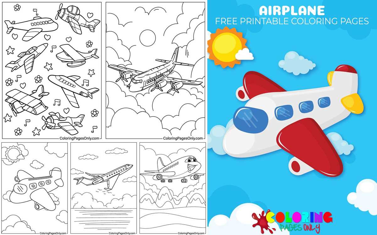 airplane printable coloring pages