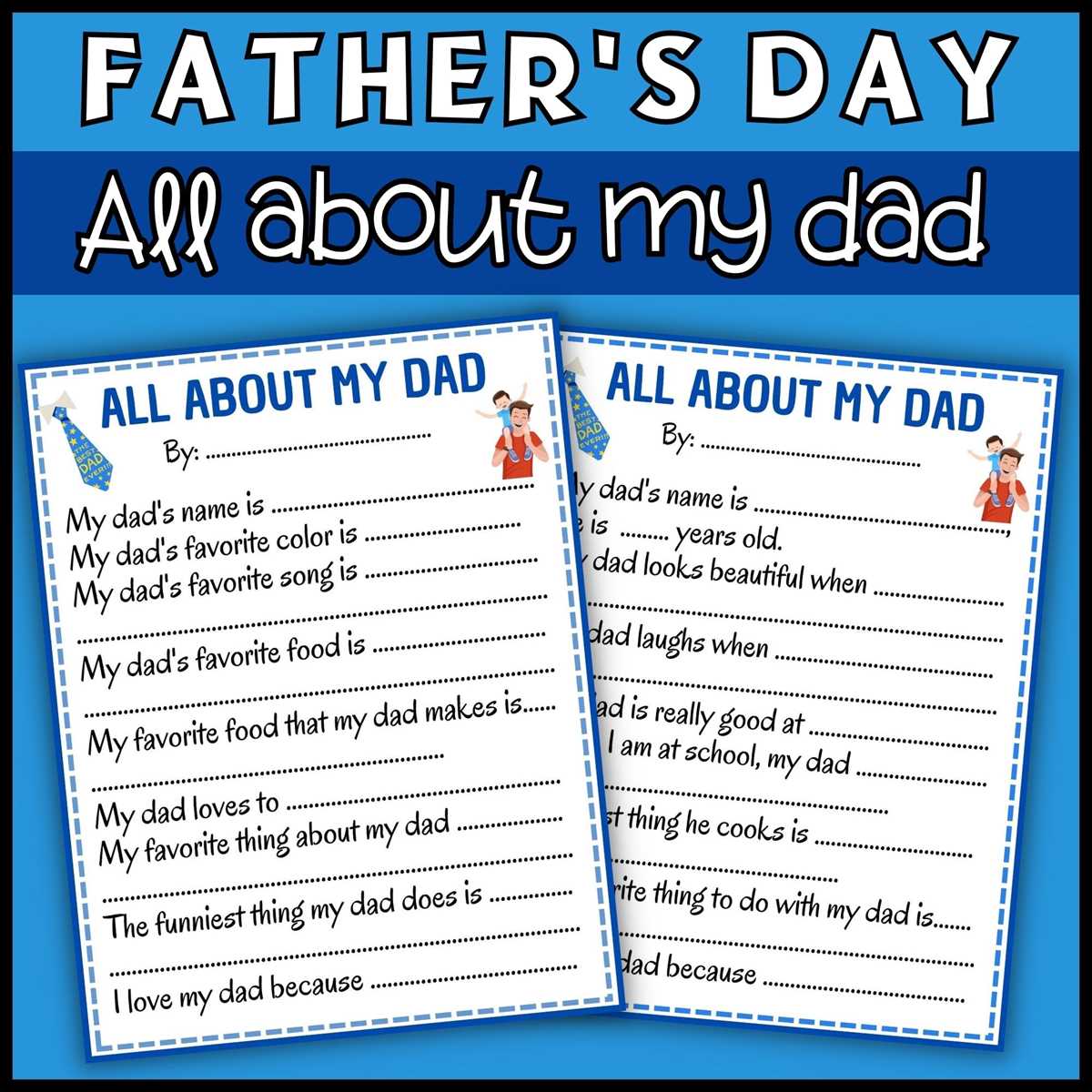 all about my dad printable free all about my dad printable free