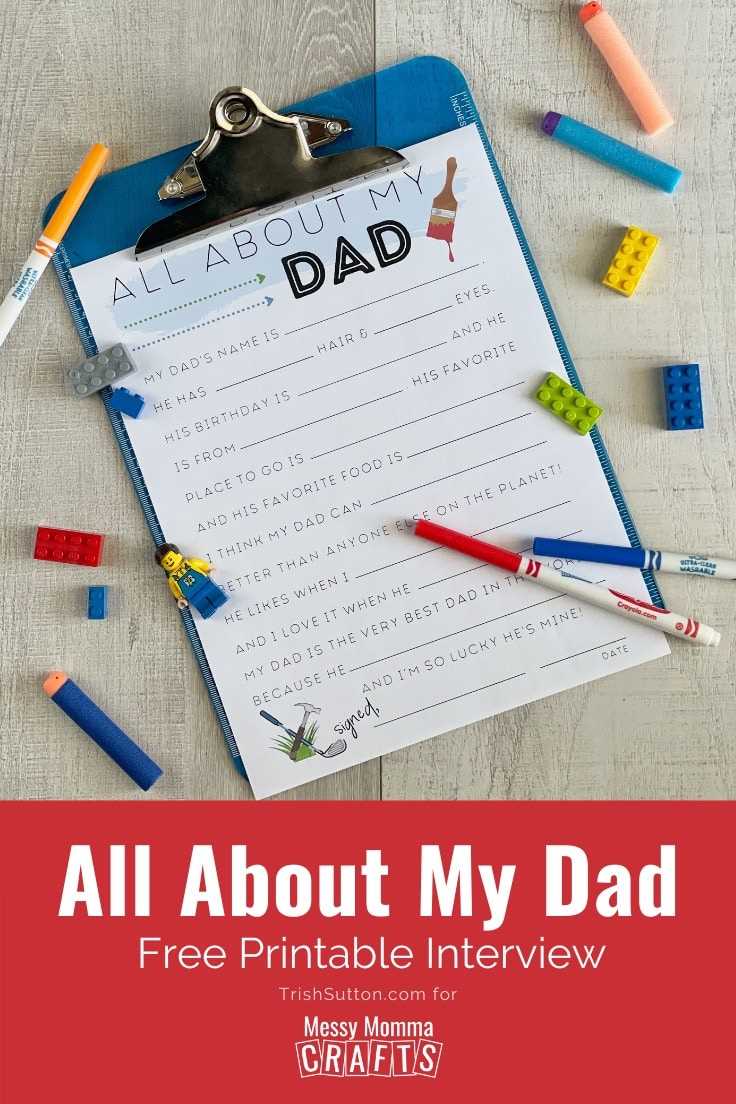 all about my dad printable free all about my dad printable free