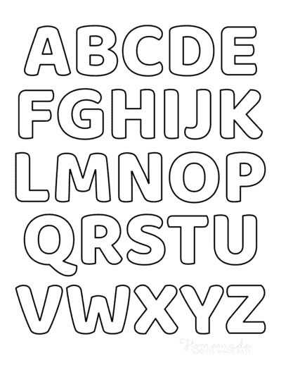 alphabet letters printable
