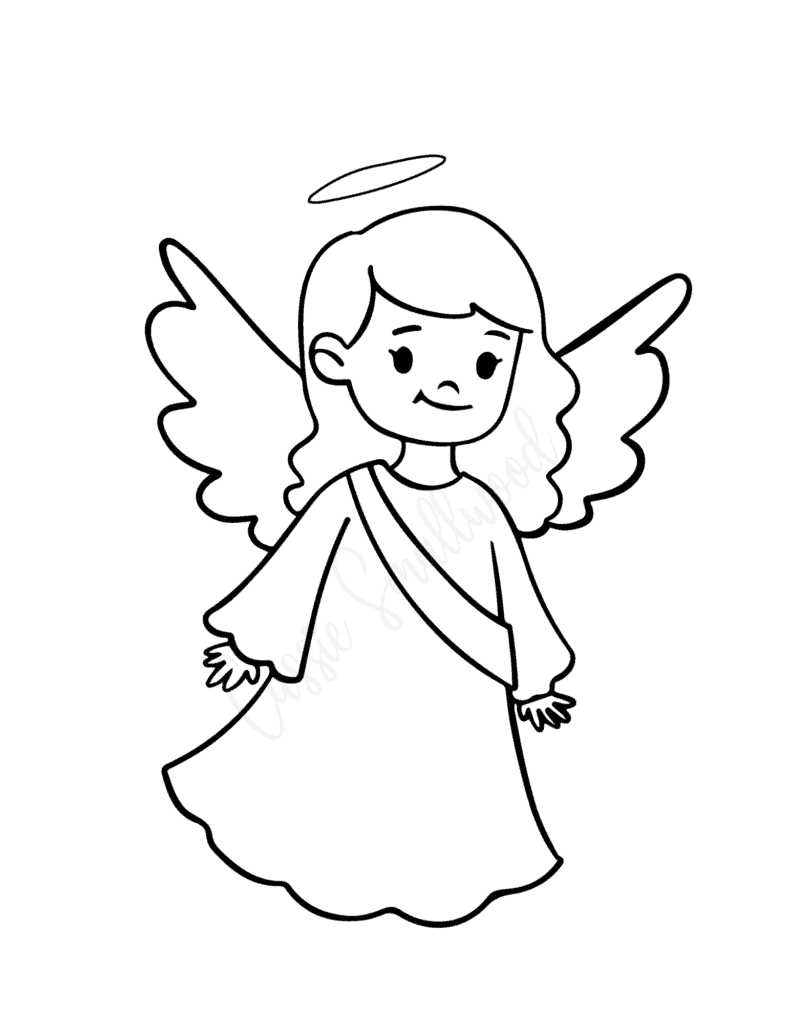 angel coloring pages free printable angel coloring pages free printable