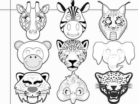animal mask printable animal mask printable