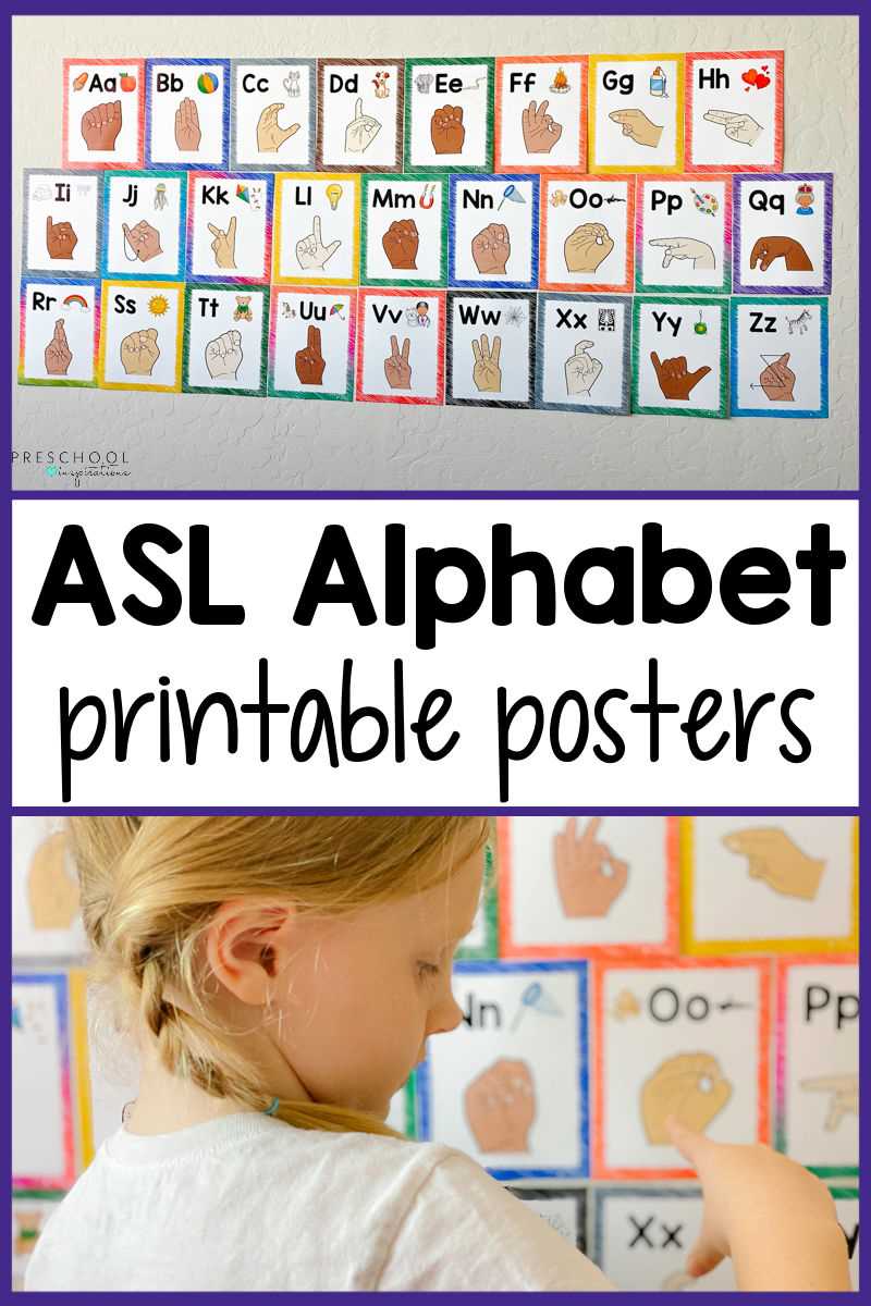 asl printable alphabet