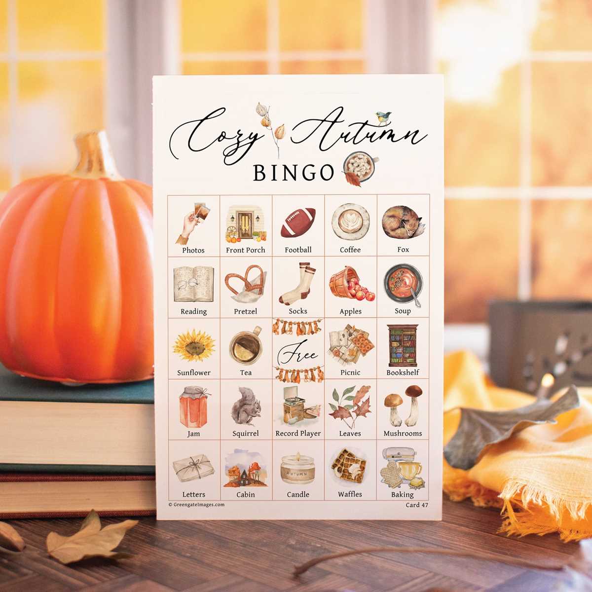 autumn bingo printable autumn bingo printable
