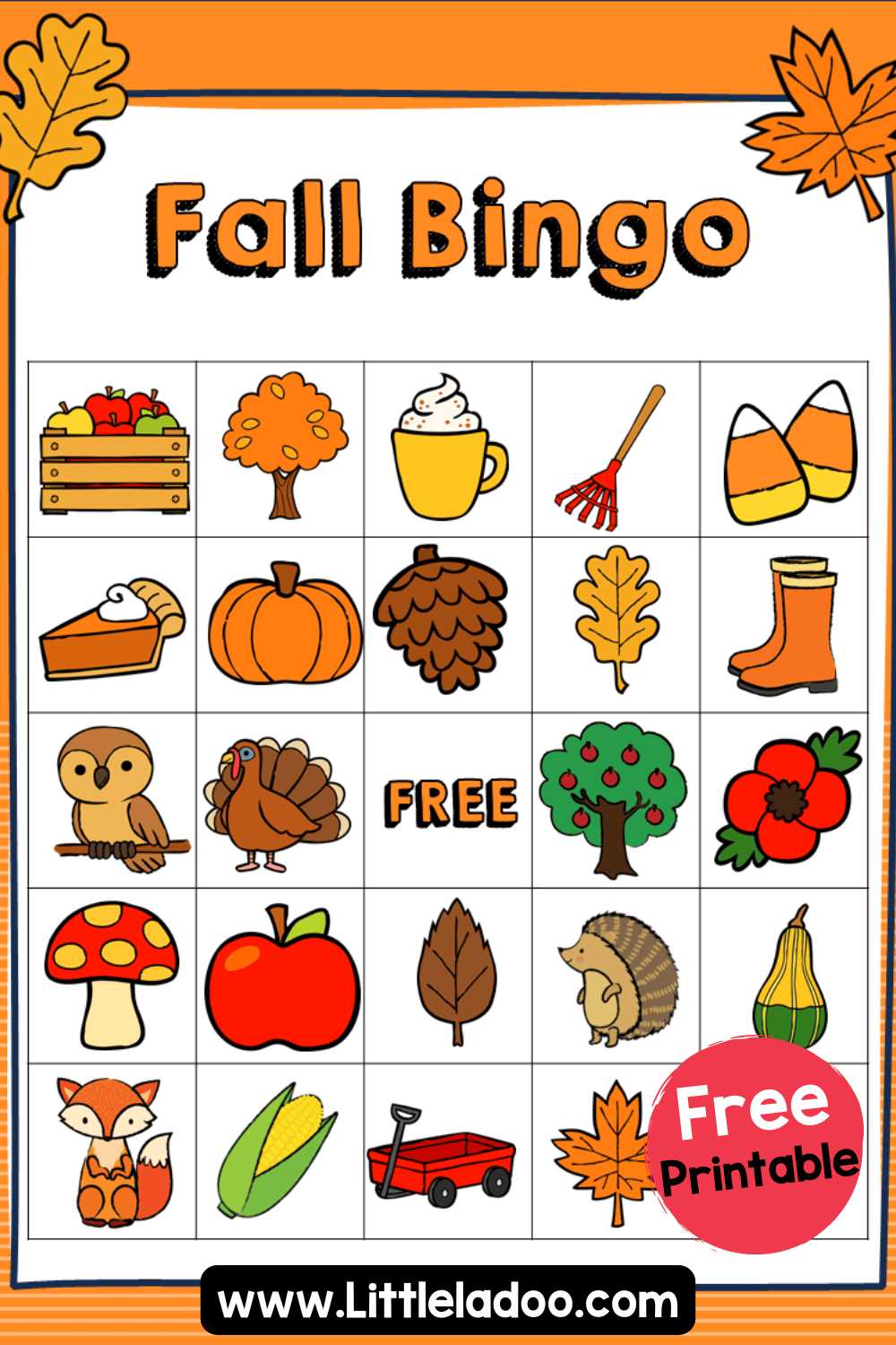 autumn bingo printable autumn bingo printable