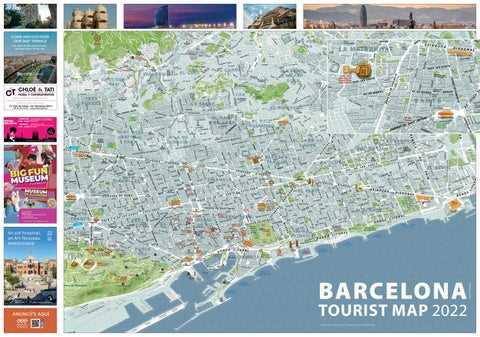 barcelona tourist map printable barcelona tourist map printable