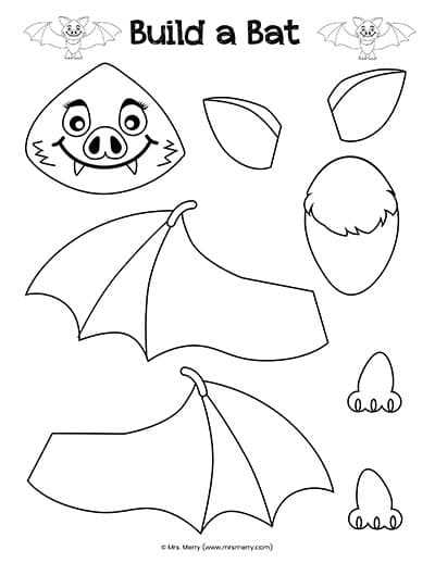bat craft printable bat craft printable