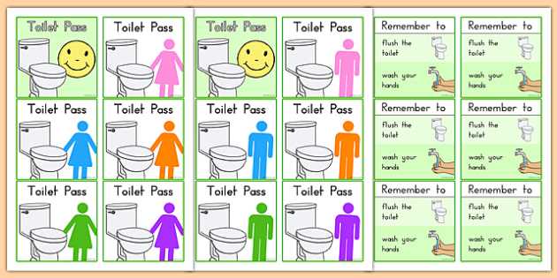 bathroom pass printable bathroom pass printable