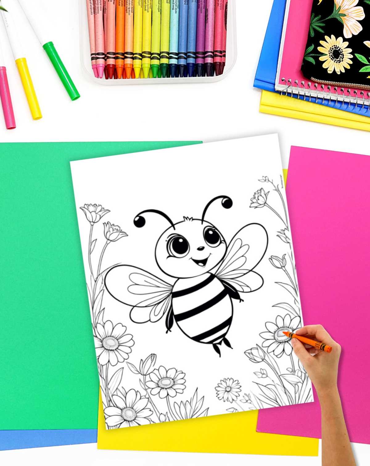 bee coloring page printable bee coloring page printable