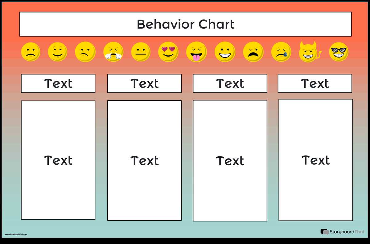 behavior chart free printable behavior chart free printable