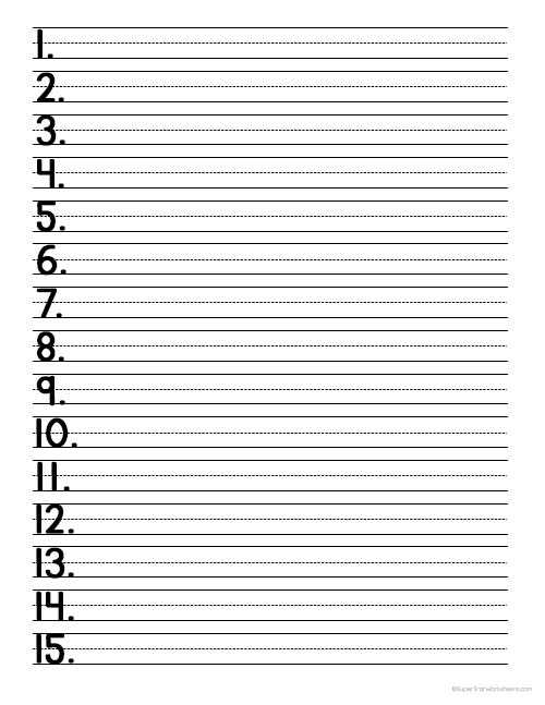 big lined paper printable