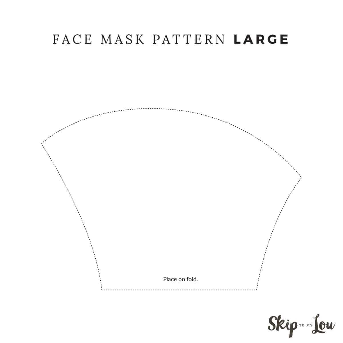 blank mask template printable