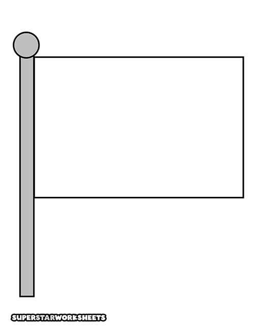 blank printable flags