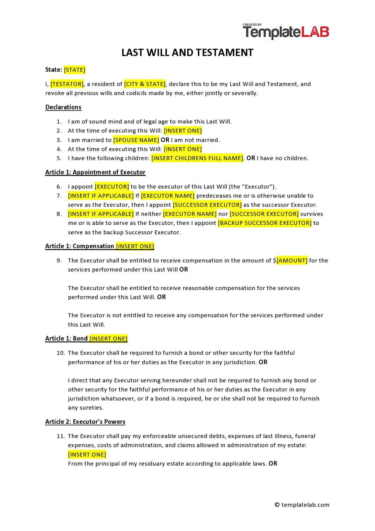blank printable simple last will and testament forms blank printable simple last will and testament forms