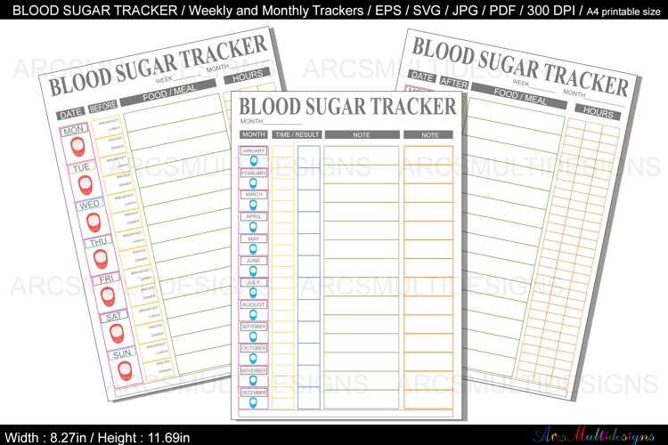 blood sugar tracker printable