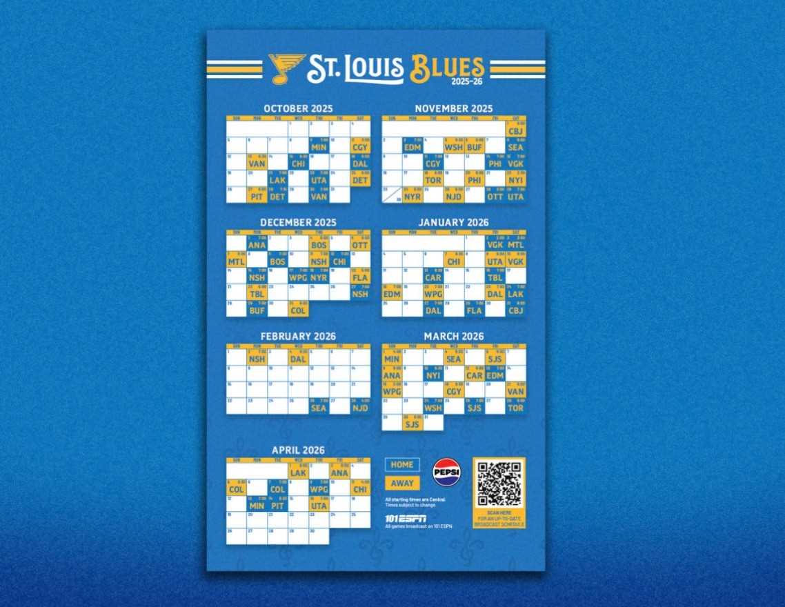 blues printable schedule