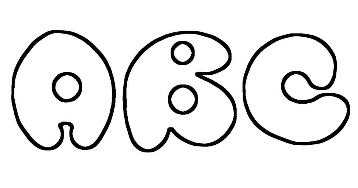 bubble letter printable bubble letter printable