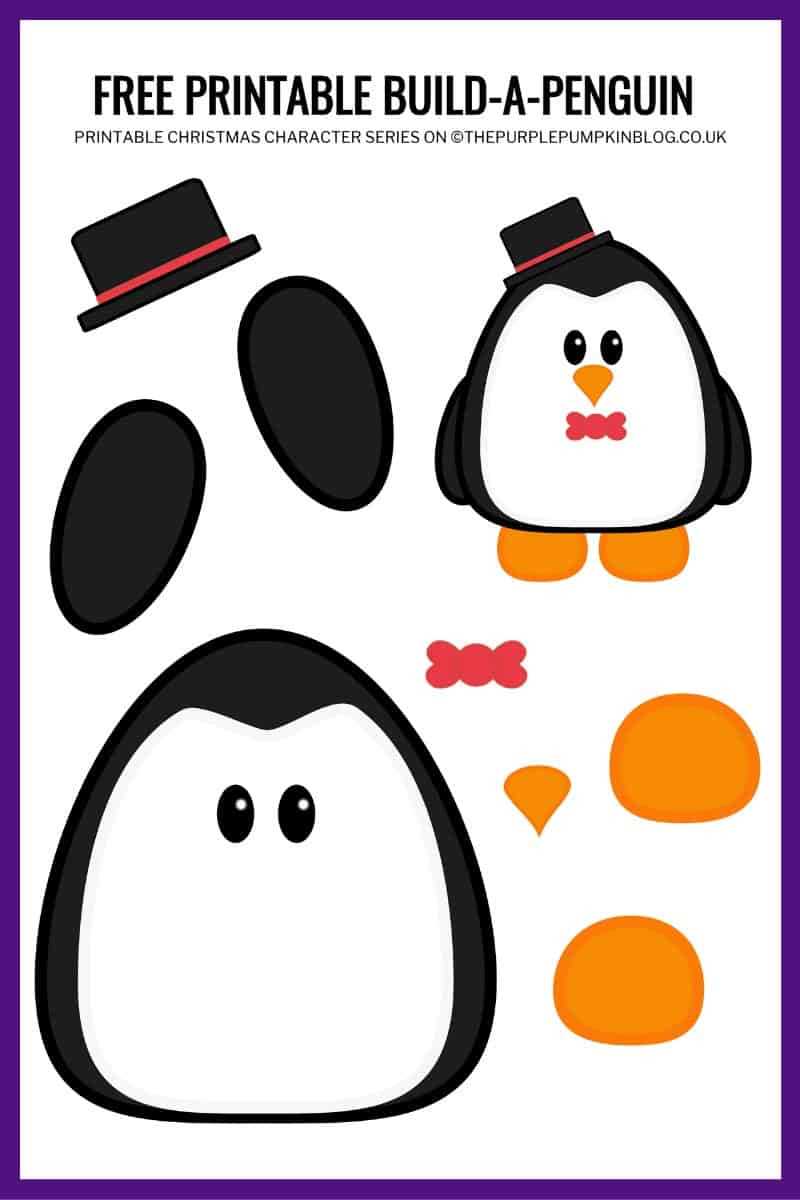 build a penguin printable build a penguin printable