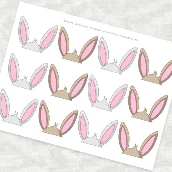 bunny ears printable bunny ears printable