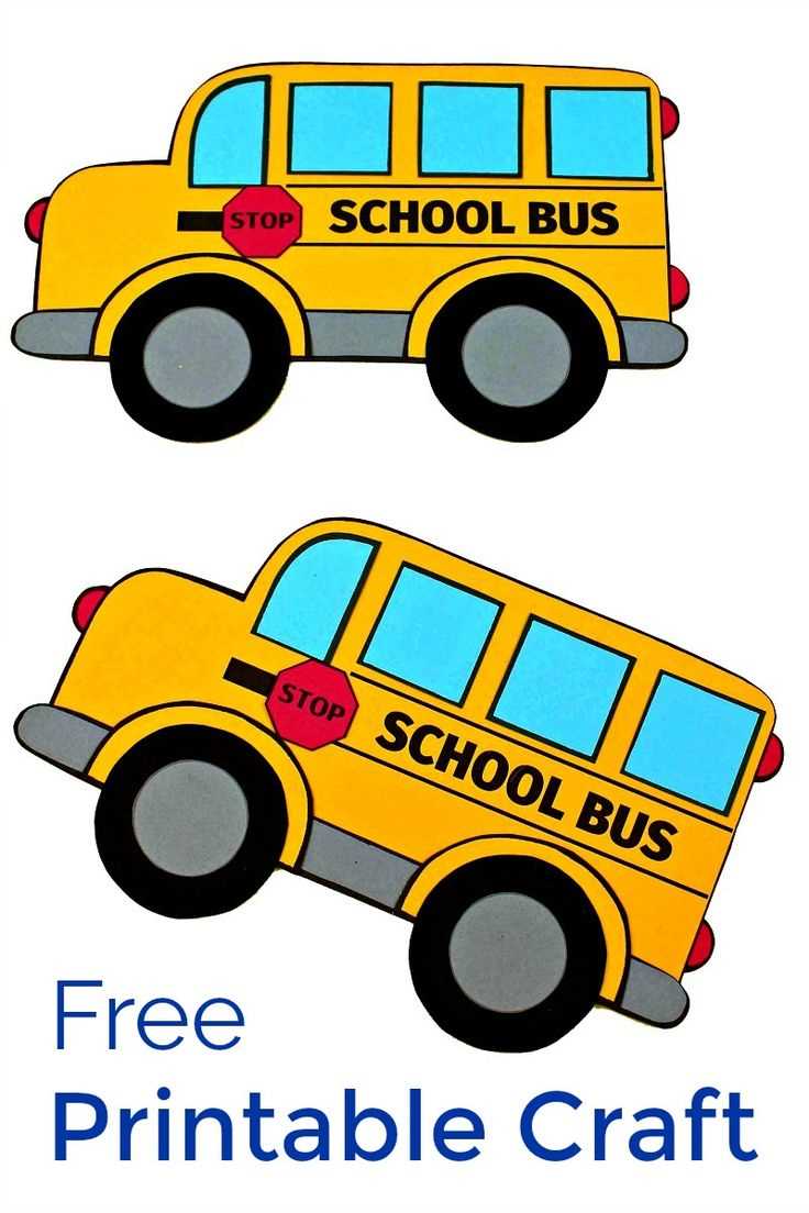 bus template printable bus template printable
