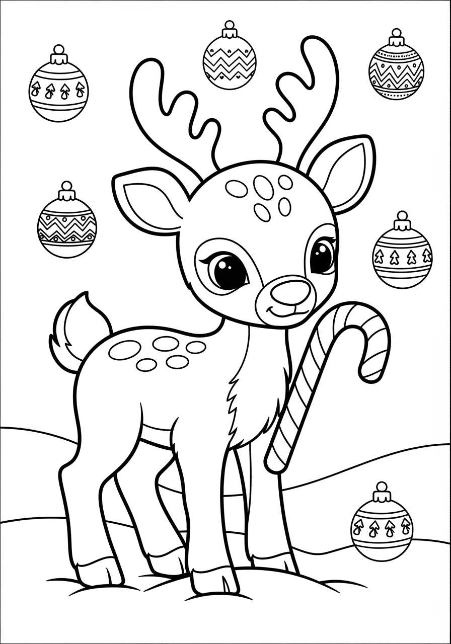 candy cane coloring page printable