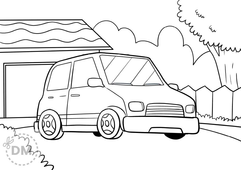 car printable coloring pages