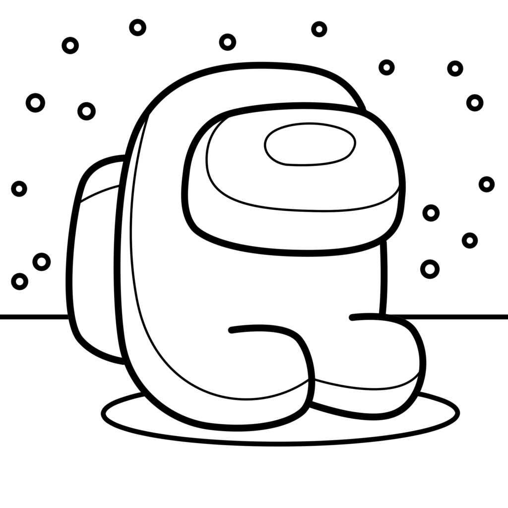 character printable among us coloring pages