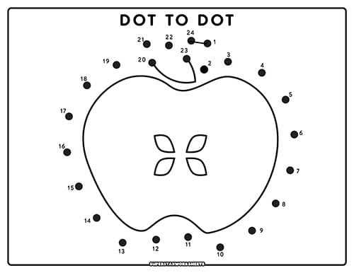 childrens dot to dots printables