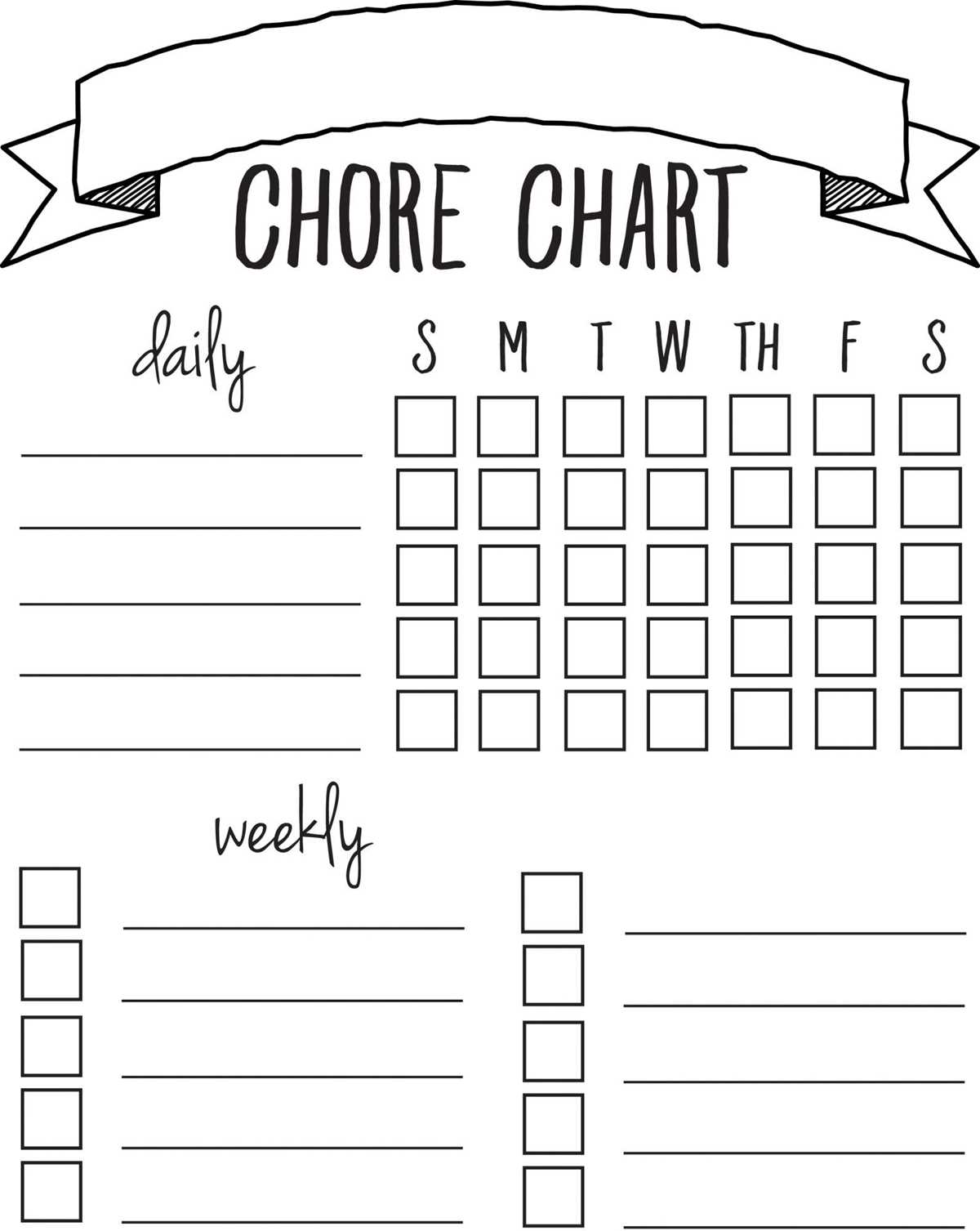chore list template printable chore list template printable