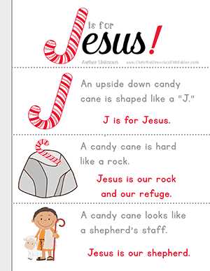 christian story of the candy cane printable
