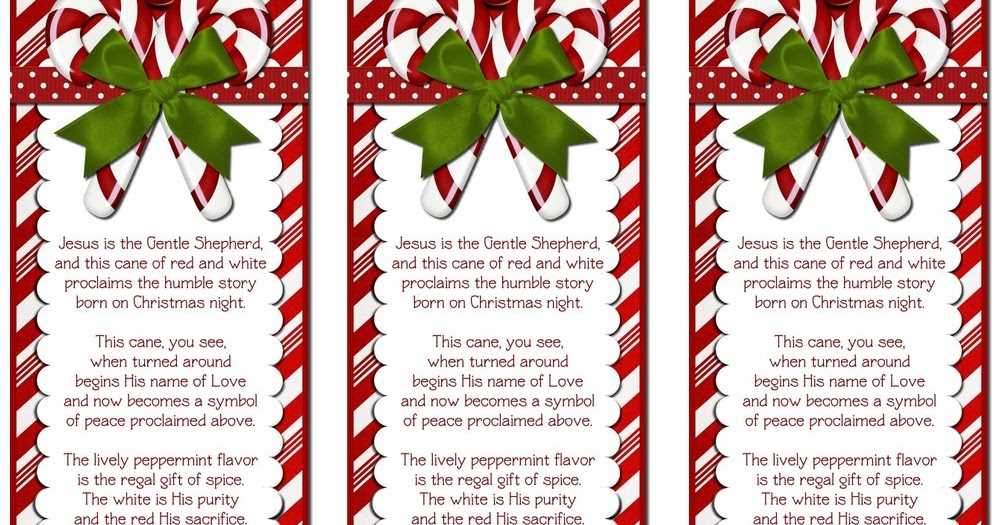 christian story of the candy cane printable