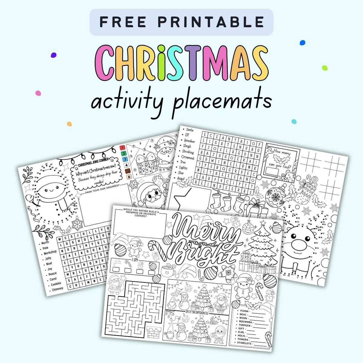 christmas activity printable