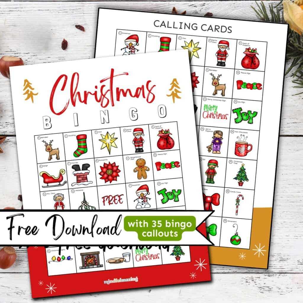 christmas bingo game printable
